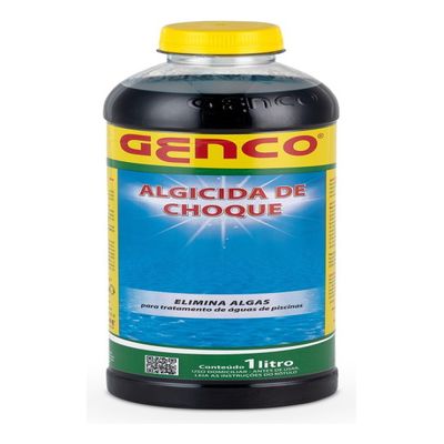 Kit 12 Un Algicida Choque Água Verde 01 Lt Genco