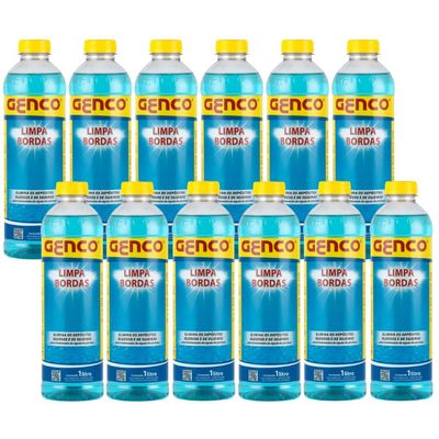 Kit 12 Detergente Para Limpa Borda Piscina Genco 01 Lt