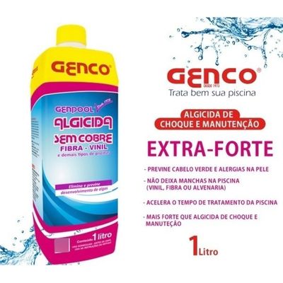 Genpool Algicida Sem Cobre Genco Elimina Alga Piscina