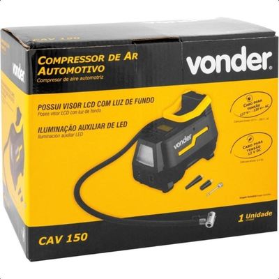 Compressor Ar Automotivo Cav150 12V Ou - Biv Vonder 110V 220V
