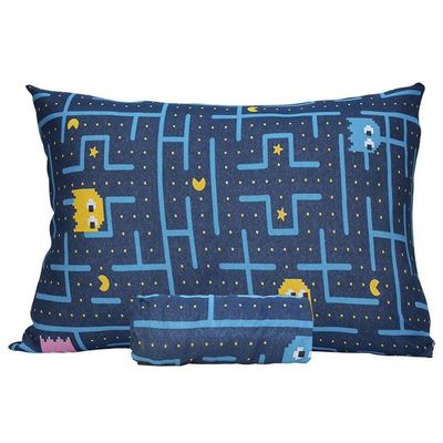 Jogo De Cama Solteiro Doce Vida Malha Misto Estampado Com Elastico 2 Pçs Pac Pac Marinho