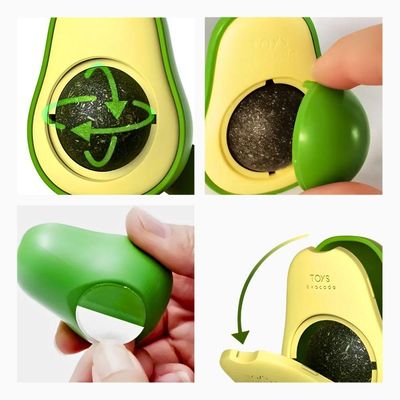 Abacate De Brinquedo Com Catnip Para Gatos - Verde