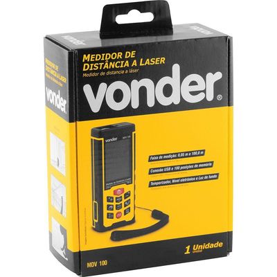 Medidor Distancia Laser 100m Mdv100 Vd - Vonder