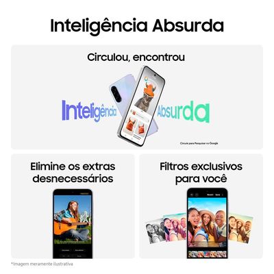 Smartphone Samsung Galaxy A36 5G Violeta 128GB, 6GB RAM, Câmera Tripla até 50MP, Tela Super AMOLED 6.7", IP67, NFC, Recursos AI e Snapdragon 6 Gen 3