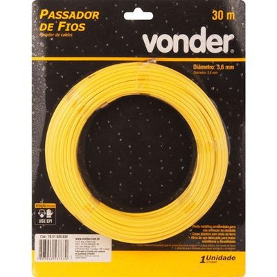 Passador De Fio 30m Com Alma De Aço Vonder