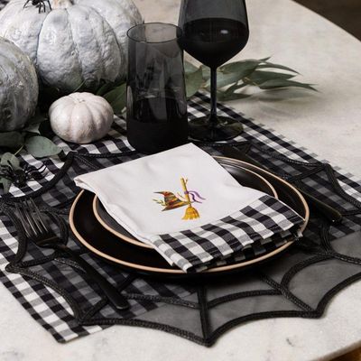 Jogo Americano Copa E Cia Avulso Brazil Nature Halloween Teia