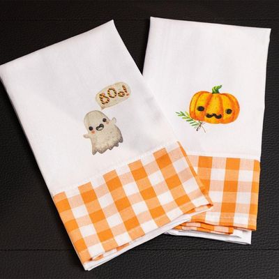 Guardanapo Copa E Cia 2 Peças Halloween Laranja