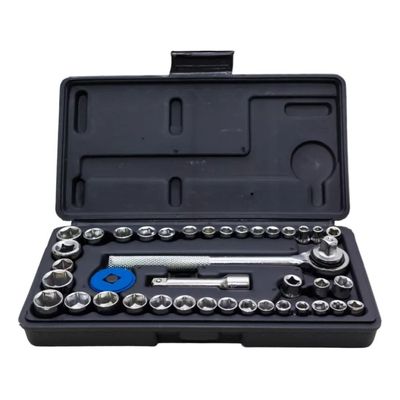 Jogo Chave Soquete C/ Catraca Reversível 40 Peças Startools