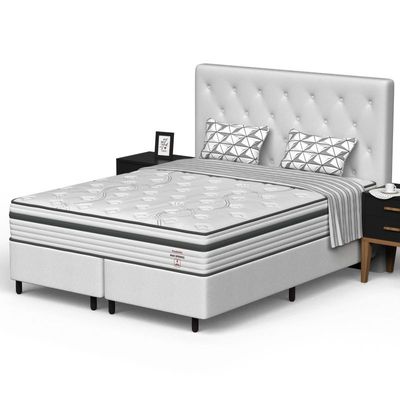 Conjunto Box Queen Mola Ensacada Prodormir Max Springs