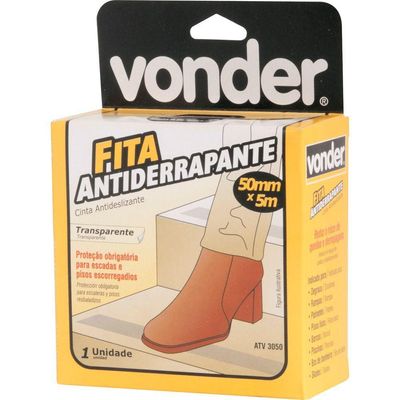 Fita Antiderrapante 50mmx5m Transparente Vonder