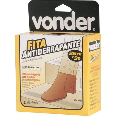 Fita Antiderrapante 50mmx15m Transparente Vonder