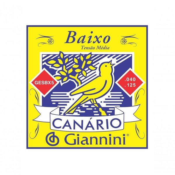 Corda Para Contrabaixo Giannini Gesbx5 0.40-0.125 Super Leve