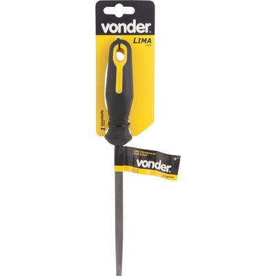 Lima Triangular Slim Taper 4 Com Cabo Plástico Vonder