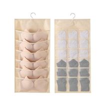 Cabide Organizador 20 Bolsos Divisorias Porta Sutia Closet Joias Guarda Roupa