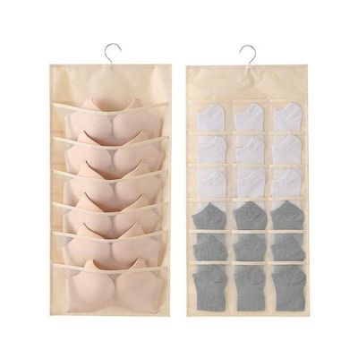 Cabide Organizador 20 Bolsos Divisorias Porta Sutia Closet Joias Guarda Roupa