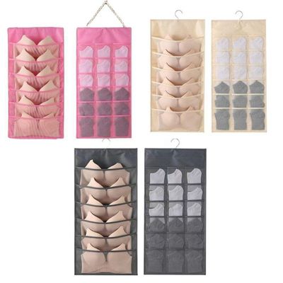 Cabide Organizador 20 Bolsos Divisorias Porta Sutia Closet Joias Guarda Roupa