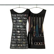 Cabide Organizador Joias Bijuterias Porta Multiuso 2 Em 1 Saco Pendurar Armario Guarda Roupa Brincos