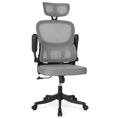 Kit 4 Cadeiras De Escritório Executiva Viena Com Regulagem De Altura - Cinza/preto
