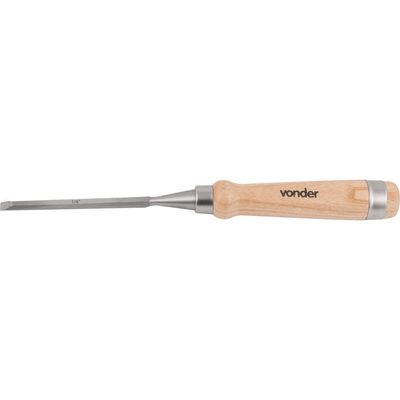 Formão Chanfrado Com Cabo Em Madeira 1-4" - Vonder