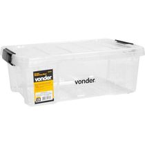 Caixa Plástica Ferram Baú 440x285x160mm S- Alça Transp