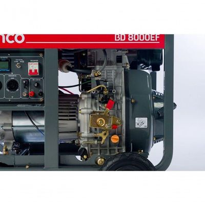 Gerador à Diesel 6,5kva Monofásico P. Elét. Bd8000 Ef Branco