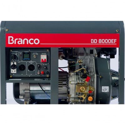 Gerador à Diesel 6,5kva Monofásico P. Elét. Bd8000 Ef Branco