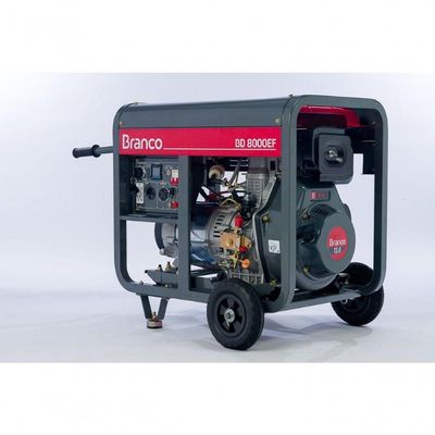 Gerador à Diesel 6,5kva Monofásico P. Elét. Bd8000 Ef Branco