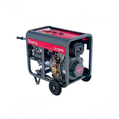 Gerador à Diesel 6,5kva Monofásico P. Elét. Bd8000 Ef Branco