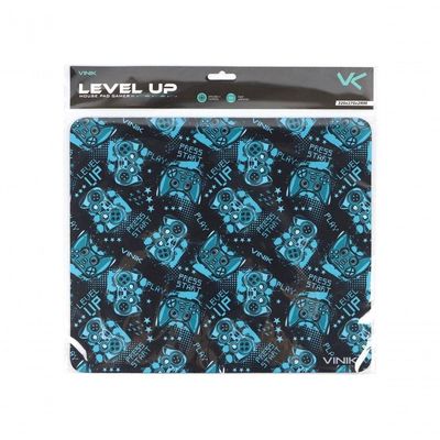 Mouse Pad Gamer Vinik Level Up 320x270x2mm - Mplu32