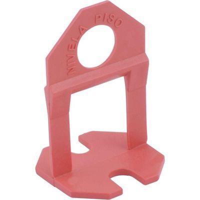 Nivelador Piso Vermelho 3,00mm Com 100 Peças Vonder