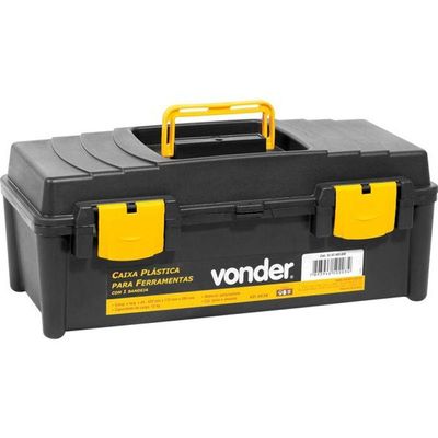 Caixa Plástica Ferram Baú 420x170x200mm Vd4038 Vonder