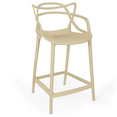 Kit 12 Banquetas Média Allegra 66cm Design Cozinha/bancada - Nude