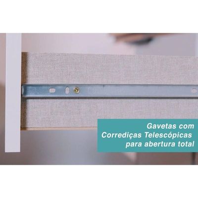 Cozinha Modulada Completa Alpha 4 Peças (2Aéreos+2Balcões) C4P175 Branco - Carraro