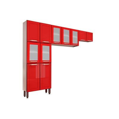 Cozinha Modulada Completa Colors 3 Peças (2Aéreos+1Paneleiro) CPT81 Branco - Bertolini