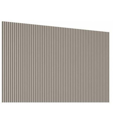 Painel p/ Quarto até 85 Pol Modular 2.2 Ripado 219x250cm Gris Fosco - Linea Brasil