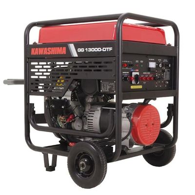 Gerador à Gasolina Kawashima Gg13000dtf 13 0kw Trifasico Bivolt Digital Motor 22hp Partida Elétrica