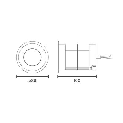 Embutido De Solo Led Taschibra Thin 6w Bivolt Prata 3000k Luz Amarela 15090371