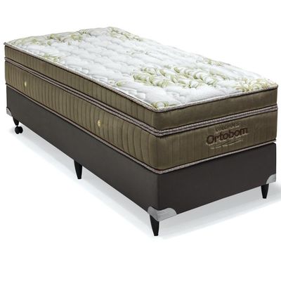 Cama Box E Colchão Gold Ultra Gel – Solteiro (88x188) - Ortobom