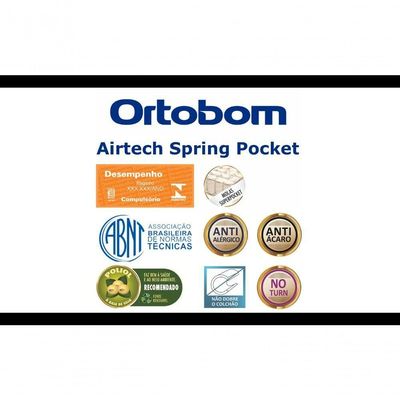 Colchão Airtech Spring Pocket – Viuva (128x188x25) – Ortobom