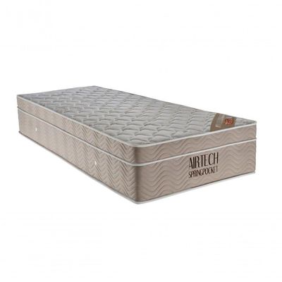 Cama Box E Colchão Airtech Springpocket – Solteiro (88x188) - Ortobom