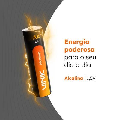 Pilha Alcalina Aa C-8 1.5v - Vp2ab8a
