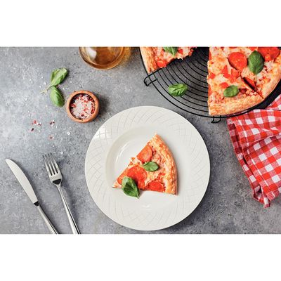 Aparelho de Jantar 20 Peças Tramontina Ingrid em Porcelana Decorada - Branco