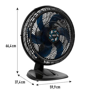 Ventilador de Mesa Arno Xtreme Force Breeze 6 Pás VB50 - 50cm 127V UNICA