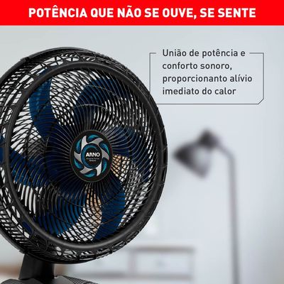 Ventilador de Mesa Arno Xtreme Force Breeze 6 Pás VB50 - 50cm 127V UNICA