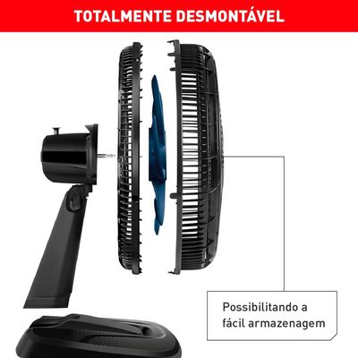 Ventilador de Mesa Arno Xtreme Force Breeze 6 Pás VB50 - 50cm 127V UNICA