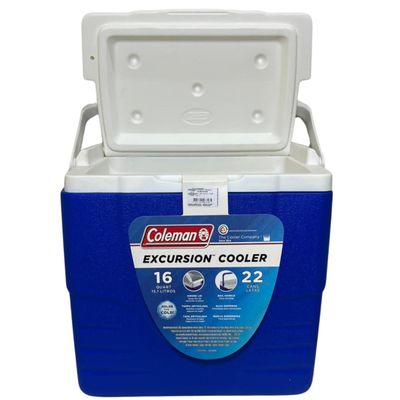 Caixa Térmica Coleman 16qt Com Alça - 15,1 Litros - Azul