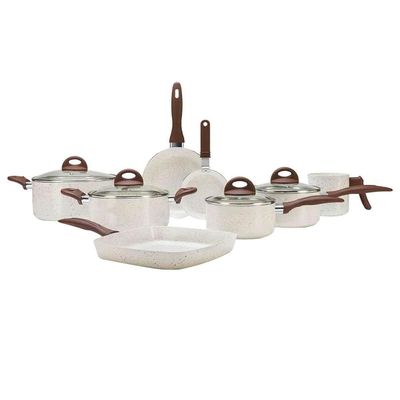 Conjunto de Panelas Brinox Ceramic Life Smart Plus 4791/105 com Revestimento Antiaderente Cerâmico  8 Peças