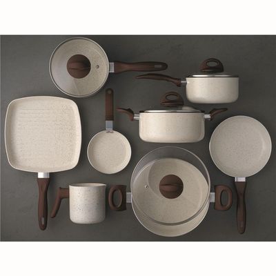 Conjunto de Panelas Brinox Ceramic Life Smart Plus 4791/105 com Revestimento Antiaderente Cerâmico  8 Peças