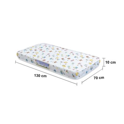 Colchão Herval Baby Encanto Espuma D18 10x70x130cm – Branco/Estampado