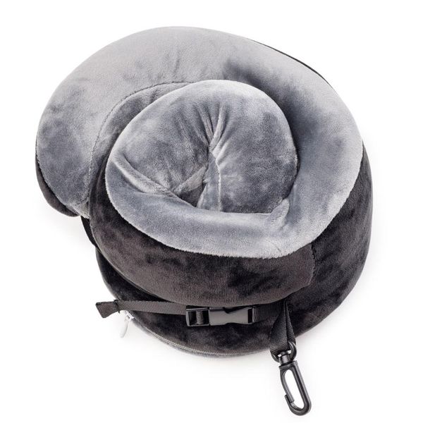 Almofada de Pescoço Compacta Flex Preta U / Preto
